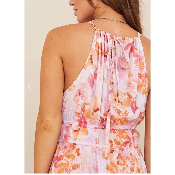 Bella Dahl Fiesta Floral Halter Maxi Dress - Picture 4 of 6